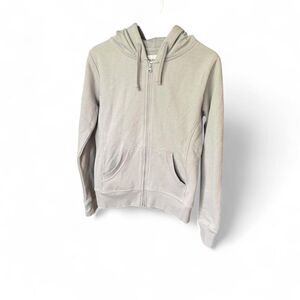 Pact Organic Cotton Zip Hoodie Small Gray Full Zip Sweatshirt Women